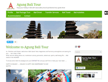 Tablet Screenshot of agungbalitour.com